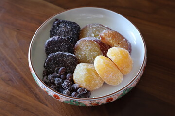 Japanese sweets, sweetened adzuki beans
