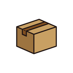 ダンボール箱のイラスト