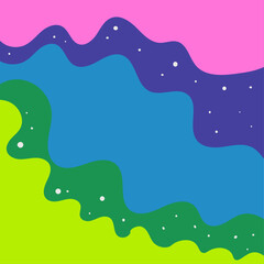 Hand Drawing Abstract Nature Background