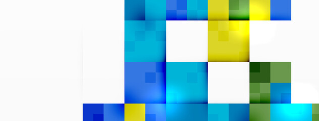 Dynamic colorful squares background. Vector Illustration For Wallpaper, Banner, Background, Card, Book Illustration, landing page