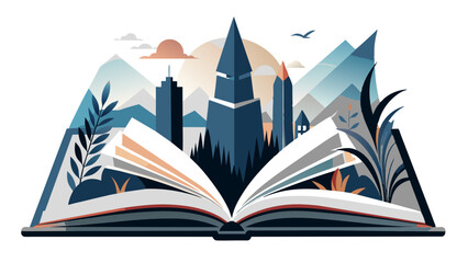 Open book symbol against a dark backdrop. An open book icon is displayed on a dark surface. Symbolic representation of an open book on a dark background.