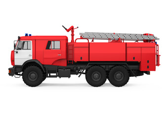 Fire Rescue Truck Isolated