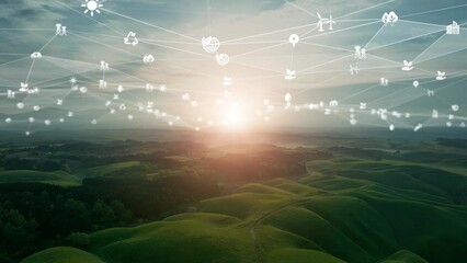 Natural scenery and environmental technology concept