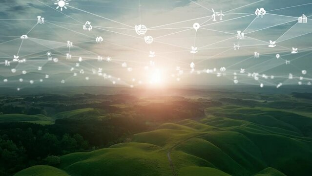 Natural scenery and environmental technology concept