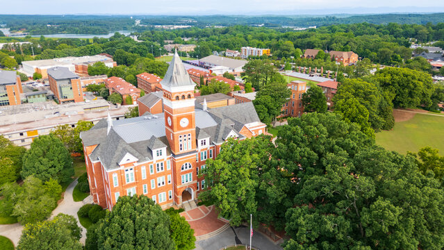 Clemson, SC - June 9, 2024: Tillman Hall on the Clemson University campus