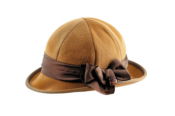 Obraz premium Vintage Brown Felt Hat With Bow