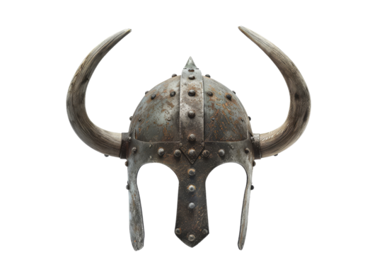 Ancient Viking Helmet with Horns