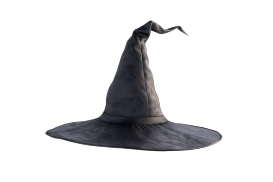 Black Witch Hat isolated on white background
