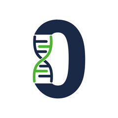 zero number dna logo template illustration