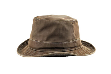 Brown Canvas Bucket Hat
