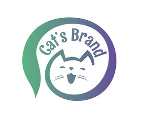 Cat logo icon design template elements. Usable for Branding and Business Logos.
