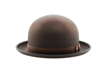 Brown Bowler Hat with Black Band