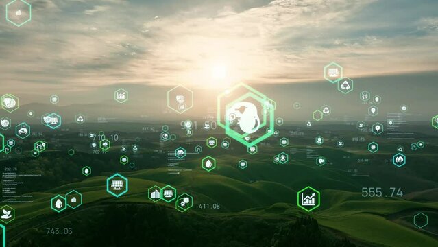Natural scenery and environmental technology concept