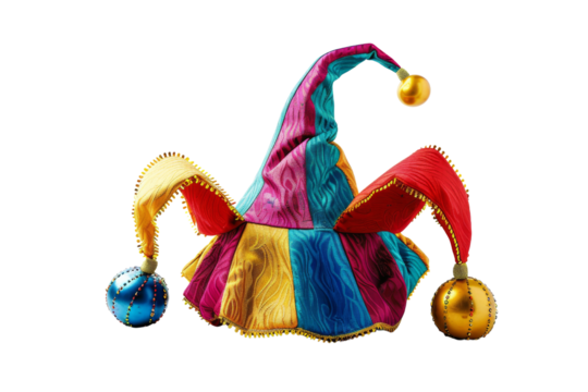 Colorful Jester Hat with Bells