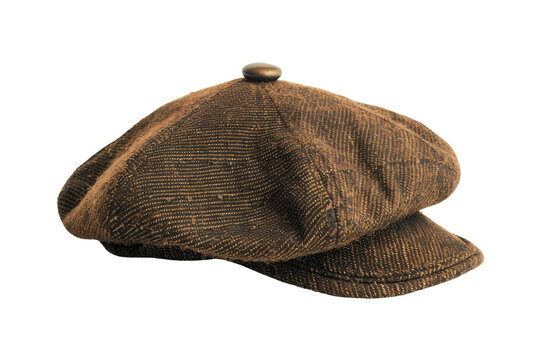 Brown Tweed Newsboy Cap