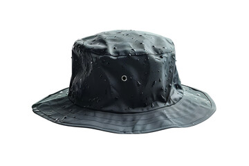 Water Drops On A Black Hat