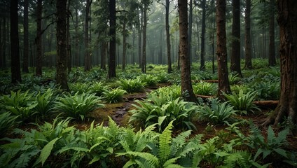 Fototapeta premium Nature Conservation: Photographs of natural landscapes, such as forests, oceans, and wildlife habitats, emphasizing the importance of preserving these ecosystems for ozone protection and biodiversity.