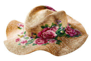 Floral Straw Hat
