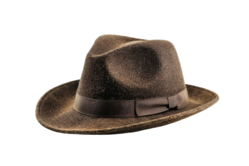 Vintage Brown Fedora Hat