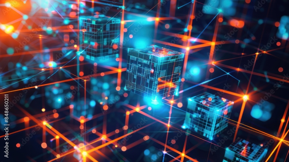 Poster electronic circuit board. technology concept ,microchip cpu processor circuit board.