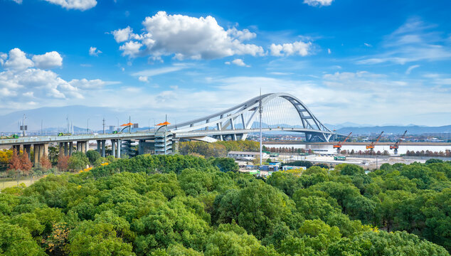 Mingzhou Bridge, Ningbo City, Zhejiang Province, China