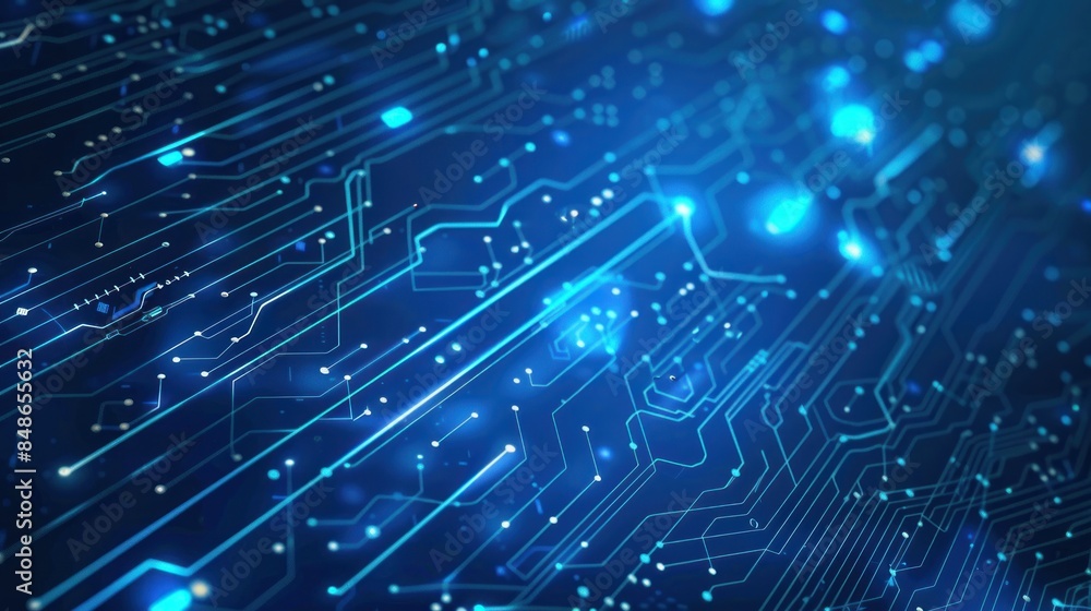 Poster electronic circuit board. technology concept ,microchip cpu processor circuit board. digital line