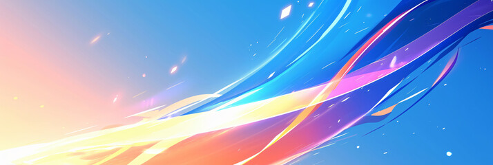 Fototapeta na wymiar Bright and colorful abstract background with copy space text. Dynamic and energetic design with a futuristic feel, perfect for technology, gaming, or entertainment projects.