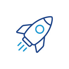 Rocket icon, rocket sign vector	