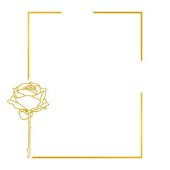 rose corner decorative frame.eps