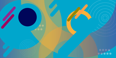 Vector  colorful abstract geometric creative shapes, Vector abstract graphic presentation design banner pattern wallpaper background web template.