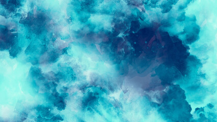 Soft blue sky and clouds background. Sky Blue, white watercolor background. Abstract colorful background. Soft color background design. 