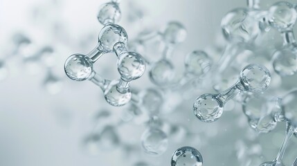 Molecule, bubble, white background, arranged cells, transparent, organic matter, close-up