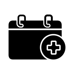 health check schedule icon vector design illustration template in trendy style