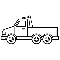 two truck vector illustration on white background