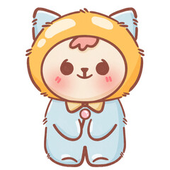 Cute cartoon character illustration