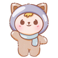Cute cartoon character illustration