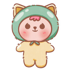 Cute cartoon character illustration