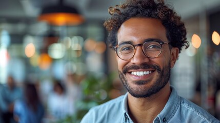 Fototapeta premium Portrait of business men smile face