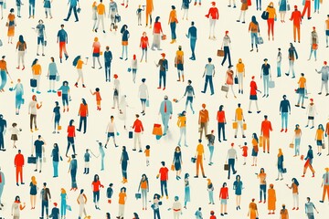 pattern with silhouettes