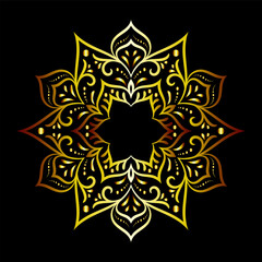 luxury ornamental mandala design background, Decorative ornamental Mandala in ethnic oriental style, Vintage decorative elements