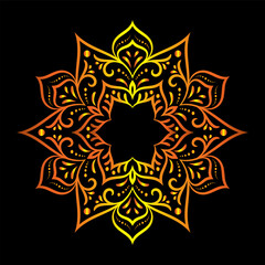 luxury ornamental mandala design background, Decorative ornamental Mandala in ethnic oriental style, Vintage decorative elements