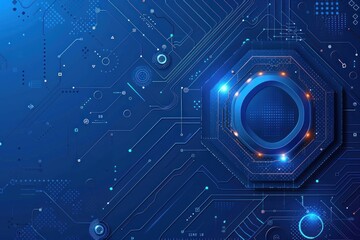 Obraz premium Abstract Digital Circuitry Background