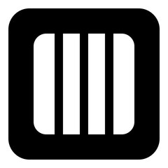 Jail Icon for Prison and Incarceration