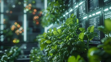 Vertical Farming Infographic Showcasing the Future of Urban Agriculture and Sustainable Food Production