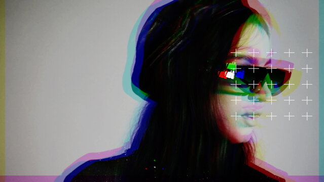 Fast RGB Glitch Transition With Media Replacements