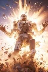 ロボット, サイボーグ, マシーン, 爆発, 火, 炎, 事故, 爆発するロボット, 爆発するサイボーグ, 機械, 破壊, robot, cyborg, machine, explosion, fire, flames, accident, exploding robot, exploding cyborg, destruction