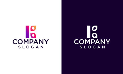 initial k abstract, technology logo design vector with gradient colors
