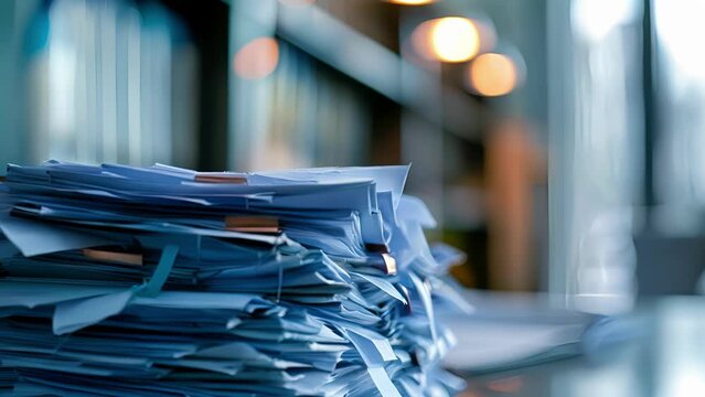 To reduce paper waste the office uses digital document management systems and encourages employees to go paperless whenever possible.