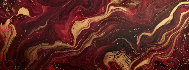 maroon and gold background with marbled texture