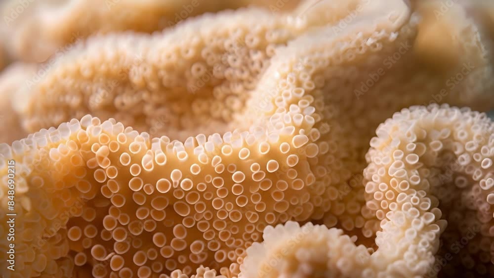 Poster upon touch the surface of the sponge coral feels slightly bumpy like a natural exfoliant with subtle